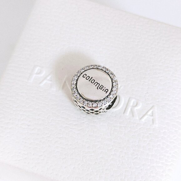 Pandora Colombia Exclusive Country Truck Flag Colors Bead Charm S925 Silver - Picture 5 of 9